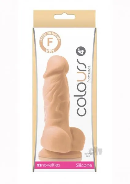 Colours Pleasures 4 Inches Dildo Beige NS Novelties Dildos Colours Pleasures 4 Inches Dildo Beige NS Novelties Dildos