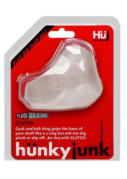 Male Sex Toys Oxballs Hunkyjunk Clutch Cock Ball Sling Ice Clear Male Sex Toys Oxballs Hunkyjunk Clutch Cock Ball Sling Ice Clear