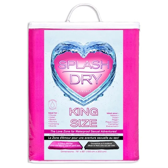 Vibrators SensMystique Splash Dry Couverture tanche King Size