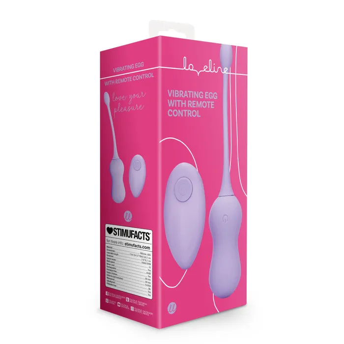 Female Sex Toys Shots Toys Rechargeable Silicone Vibro Egg with Remote Loveline Purple