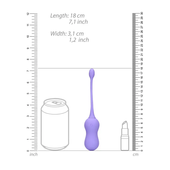 Female Sex Toys Shots Toys Rechargeable Silicone Vibro Egg with Remote Loveline Purple