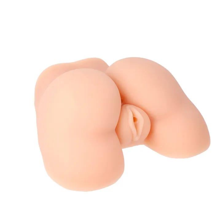 Lybaile Male Sex Toys Juicy Peach Vibrating Masturbator Vagina and Ass Cyber Skin