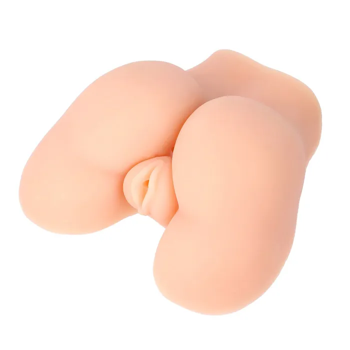 Lybaile Male Sex Toys Juicy Peach Vibrating Masturbator Vagina and Ass Cyber Skin