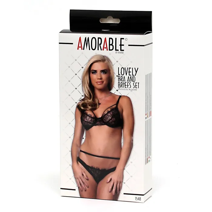 Rimba Amorable Lovely Bra Briefs Set Anal