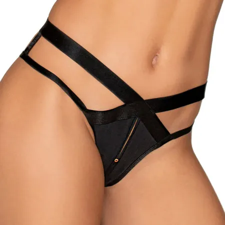 Dreamgirl International Anal Dreamgirl Microfiber OpenCrotch Strappy Panty Black S Dreamgirl International Anal Dreamgirl Microfiber OpenCrotch Strappy Panty Black S