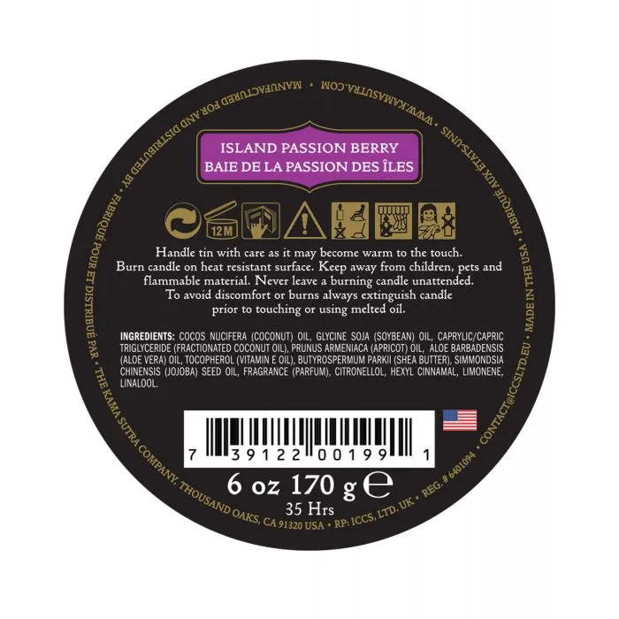Kama Sutra Couples Kama Sutra Ignite Massage Soy Candle Island Passion Berry Kama Sutra Couples Kama Sutra Ignite Massage Soy Candle Island Passion Berry