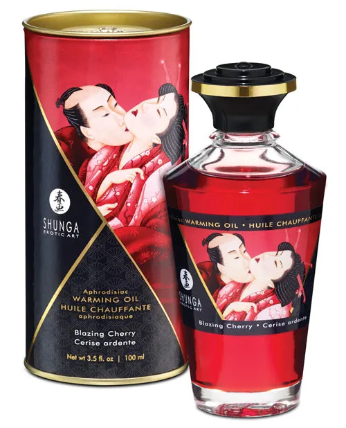 Shunga Female Sex Toys Shunga Warming Oil 35 Oz Midnight Sorbet