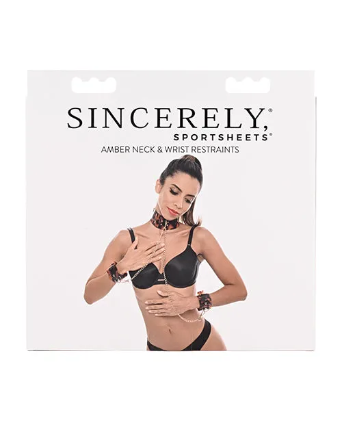 Sportsheets International Couples Sincerely Amber Neck Wrist Restraint