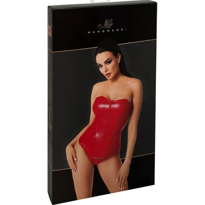 Vibrators Noir Mysteria Power Wetlook Corset Red SML Noir
