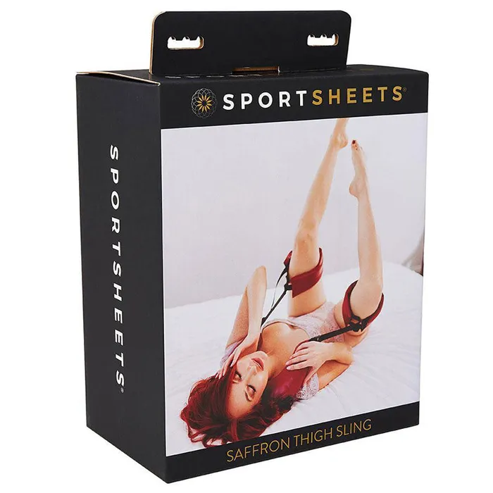 Sportsheets Saffron Adjustable Thigh Sling Position Support RedBlack Nalpac Anal Sportsheets Saffron Adjustable Thigh Sling Position Support RedBlack Nalpac Anal