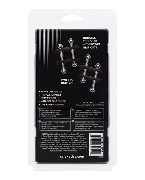 Male Sex Toys Cal Exotics Nipple Grips Power Grip Crossbar Nipple Vices Black Male Sex Toys Cal Exotics Nipple Grips Power Grip Crossbar Nipple Vices Black
