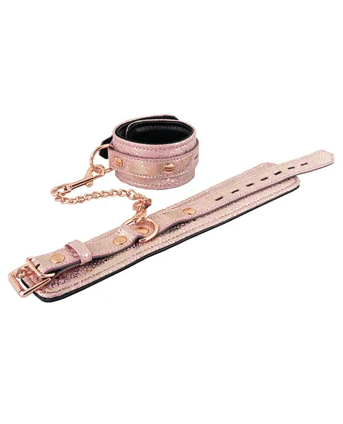Spartacus Spartacus Wrist Restraints wLeather Lining Pink Snakeskin Micro Fiber Restraints Spartacus Spartacus Wrist Restraints wLeather Lining Pink Snakeskin Micro Fiber Restraints