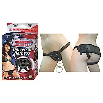 All American Whoppers Universal Harness Black Nasstoys Anal