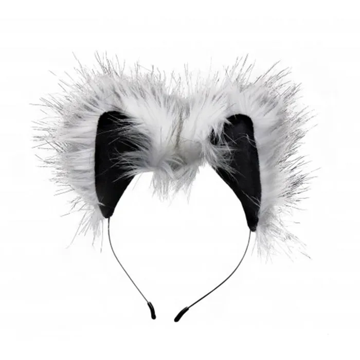 Anal Tailz Grey Wolf Tail and Ears Set