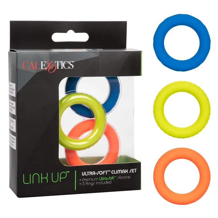 CalExotics Male Sex Toys Link Up UltraSoft Climax Set