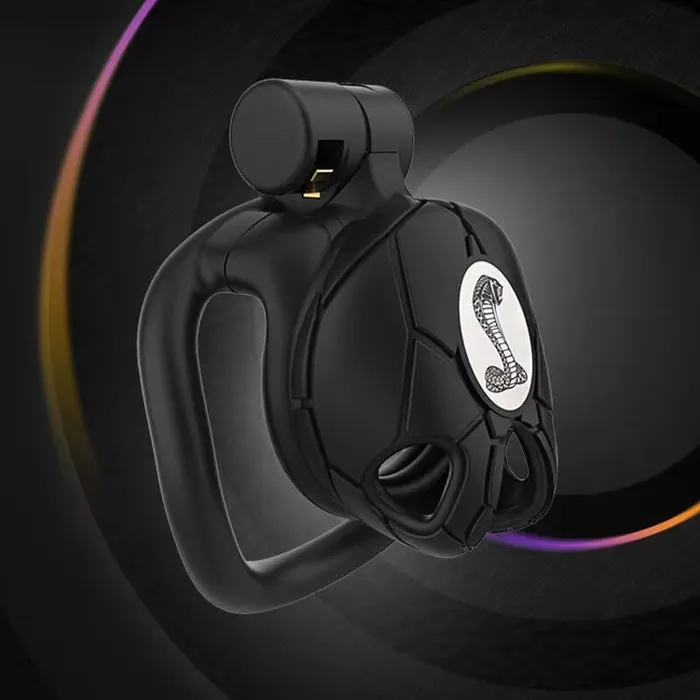 CHASTITY CAGE CO Male Sex Toys New 80 Cobra Chastity Device With 4 Rings