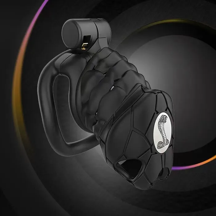 CHASTITY CAGE CO Male Sex Toys New 80 Cobra Chastity Device With 4 Rings