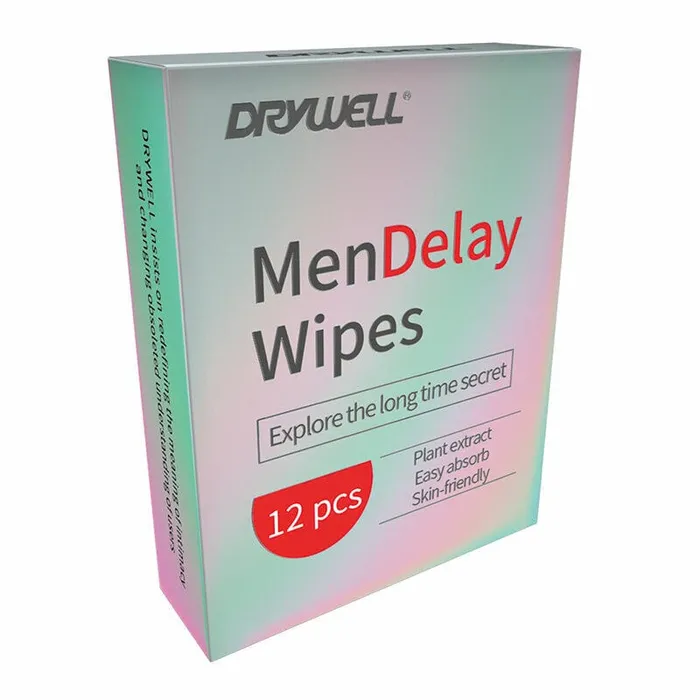 Female Sex Toys Drywell Super Portable Men Delay Wipes 12pcspack Jal Enterprises