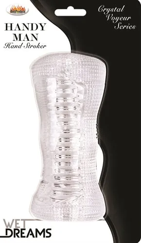 Hott Products Male Sex Toys Wet Dreams Crystal Voyeur Handy Man Stroker