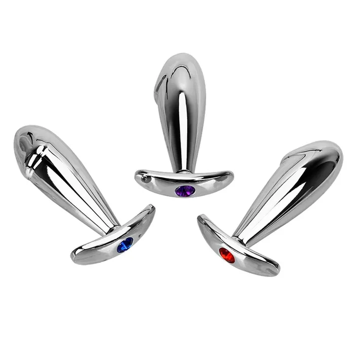 House of Dasein Anal NonVibrating Butt Plugs Metal Jewel Rhinestone Butt Plug Masturbation Anal Fetish Bdsm