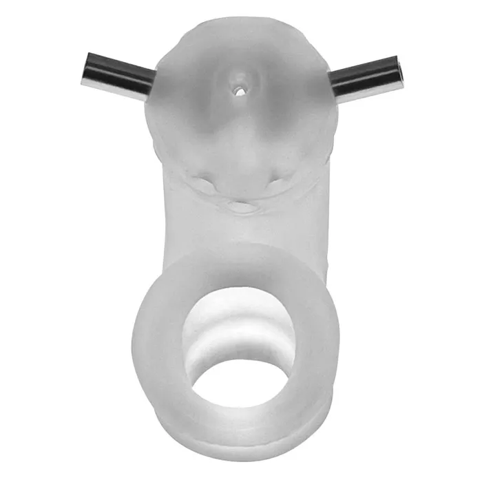Male Sex Toys Airlock Electro AirLite Vented Chastity With Two 4Mm Contacts Clear Ice Oxballs Male Sex Toys Airlock Electro AirLite Vented Chastity With Two 4Mm Contacts Clear Ice Oxballs