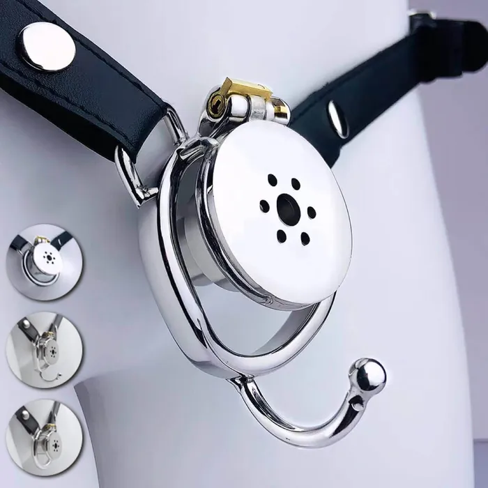 Male Sex Toys CHASTITY CAGE CO Negative Underlock Inverted Chastity Cage With Belt Male Sex Toys CHASTITY CAGE CO Negative Underlock Inverted Chastity Cage With Belt