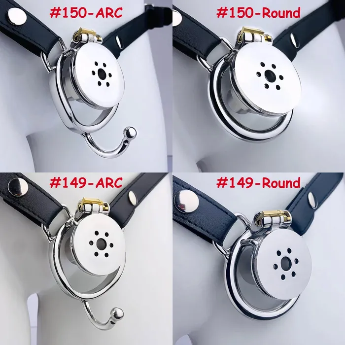 Male Sex Toys CHASTITY CAGE CO Negative Underlock Inverted Chastity Cage With Belt