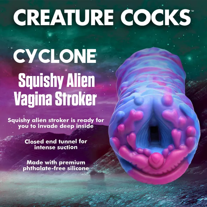 Male Sex Toys Creature Cocks Cyclone Squishy Alien Vagina Stroker