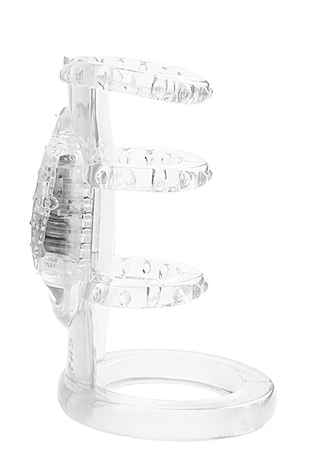 Male Sex Toys Doctor Loves Doctor Love Zinger Vibrating Cock Cage Clear