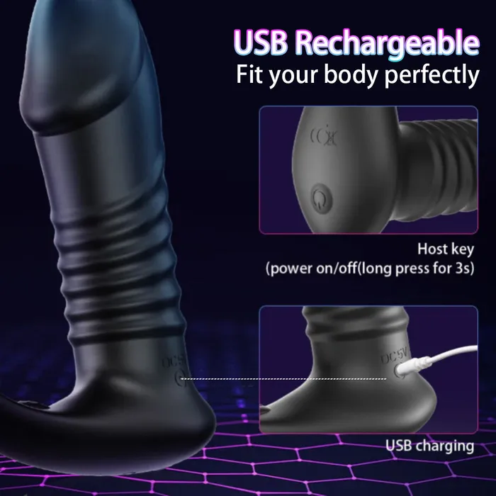 Male Sex Toys QUTOYS QUTOYS 10 Thrilling Vibration 3 Thrusting Silicone Cock Ring Anal Vibrator Male Sex Toys QUTOYS QUTOYS 10 Thrilling Vibration 3 Thrusting Silicone Cock Ring Anal Vibrator