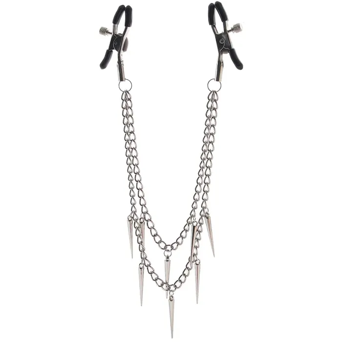 pink cherry Dildos XR Brands Master Series Daggers Double Chain Nipple Clamps pink cherry Dildos XR Brands Master Series Daggers Double Chain Nipple Clamps