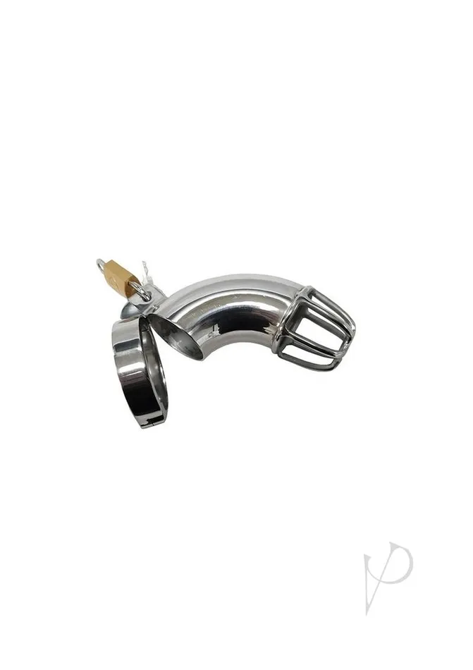 Rouge Male Sex Toys Rouge Stainless Steel Chastity Cock Cage with Padlock