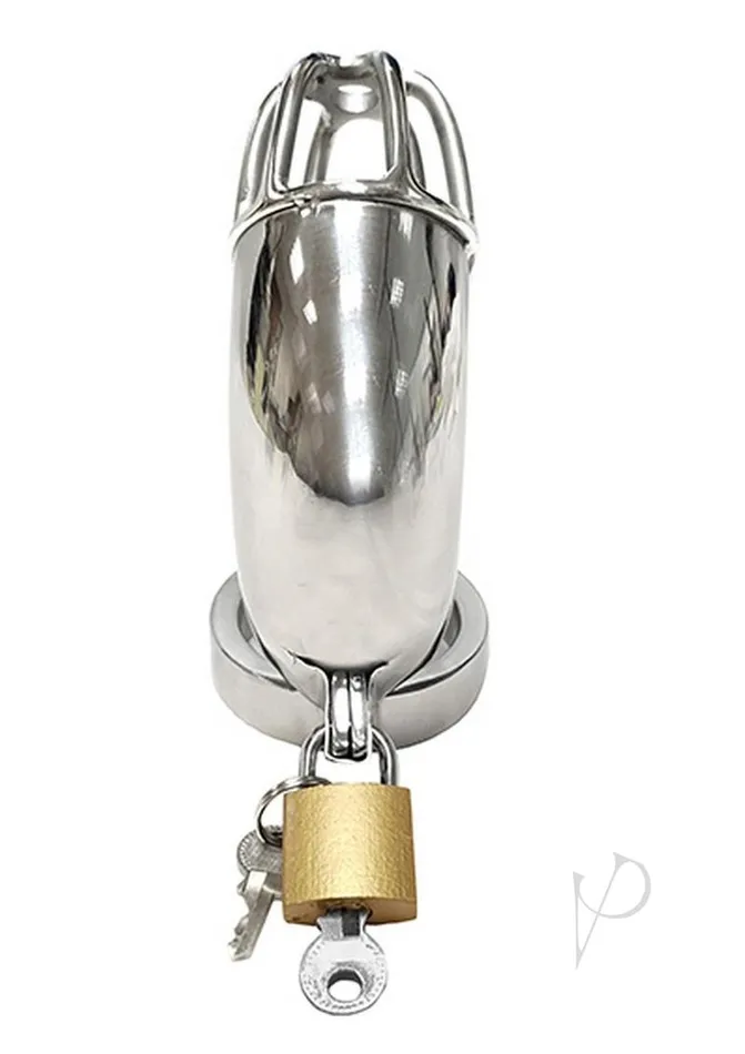 Rouge Male Sex Toys Rouge Stainless Steel Chastity Cock Cage with Padlock