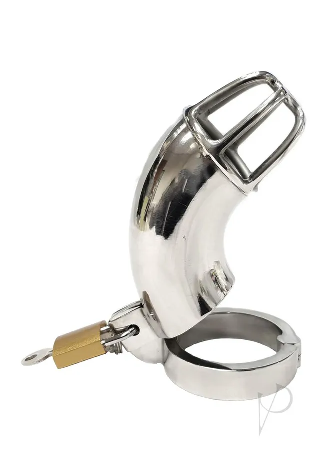 Rouge Male Sex Toys Rouge Stainless Steel Chastity Cock Cage with Padlock