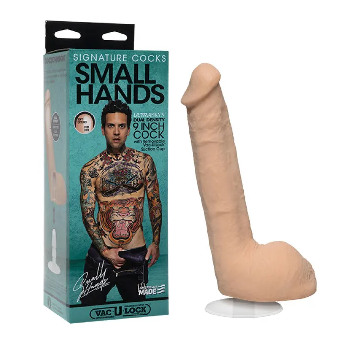 Signature Cock Small Hand 9 Ultra WSuct Doc Johnson Male Sex Toys