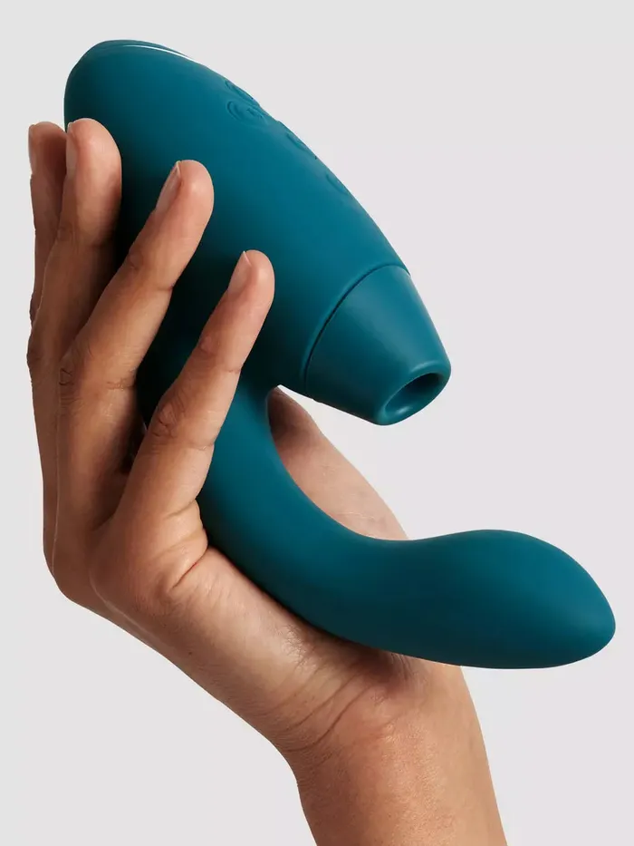 Womanizer DUO Two 8 inch GSpot Rabbit Vibrator with Pleasure Air Clitoral Suction Stimulator WOMANIZER Female Sex Toys