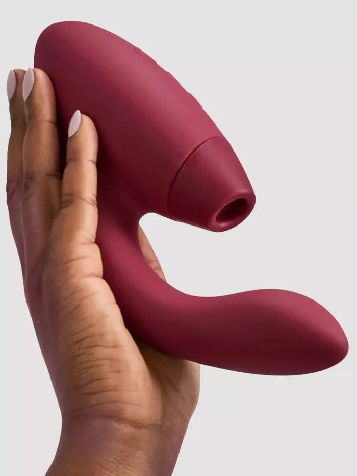 Womanizer DUO Two 8 inch GSpot Rabbit Vibrator with Pleasure Air Clitoral Suction Stimulator WOMANIZER Female Sex Toys