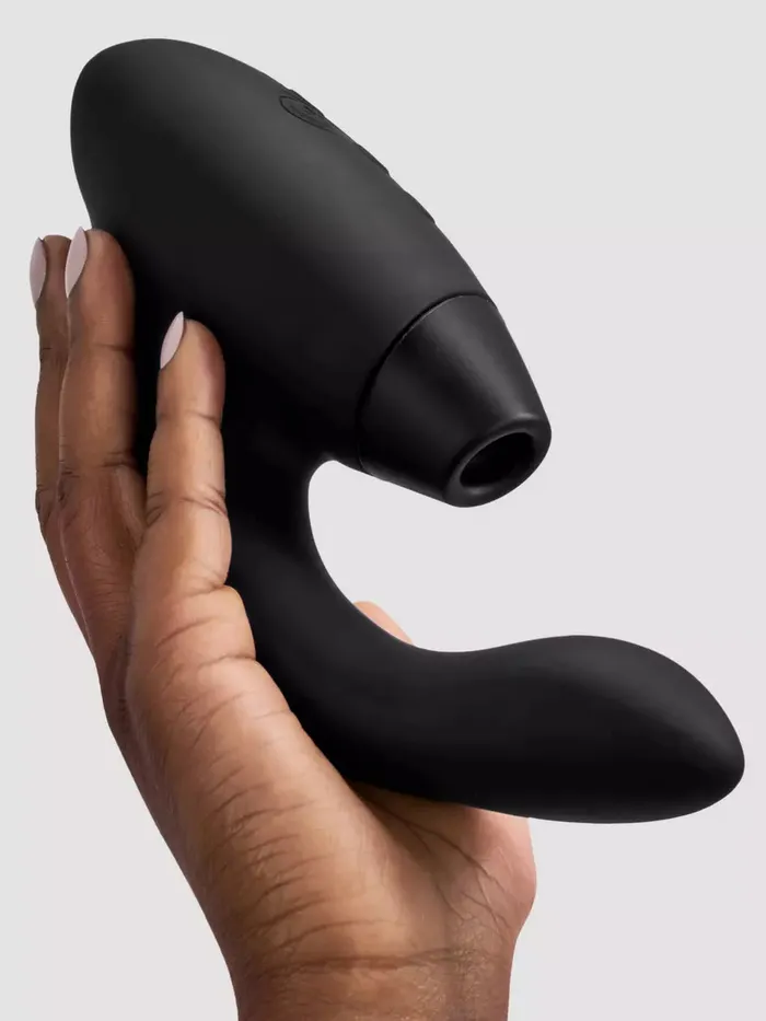 Womanizer DUO Two 8 inch GSpot Rabbit Vibrator with Pleasure Air Clitoral Suction Stimulator WOMANIZER Female Sex Toys