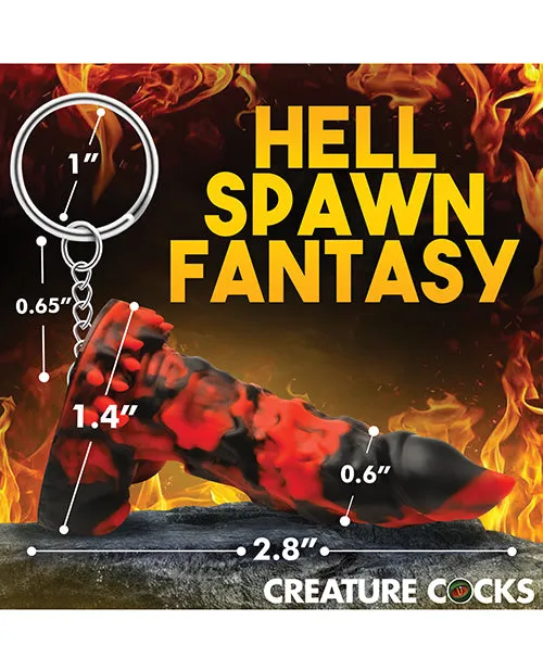XR Brands Anal Creature Cocks Fire Demon Keychain RedBlack XR Brands Anal Creature Cocks Fire Demon Keychain RedBlack
