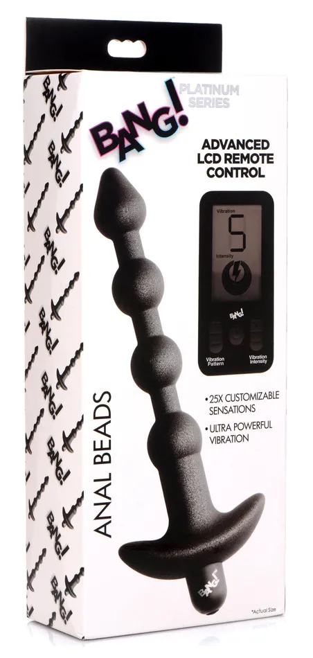 XR Brands Male Sex Toys Bang Silicone Anal Beads with Remote