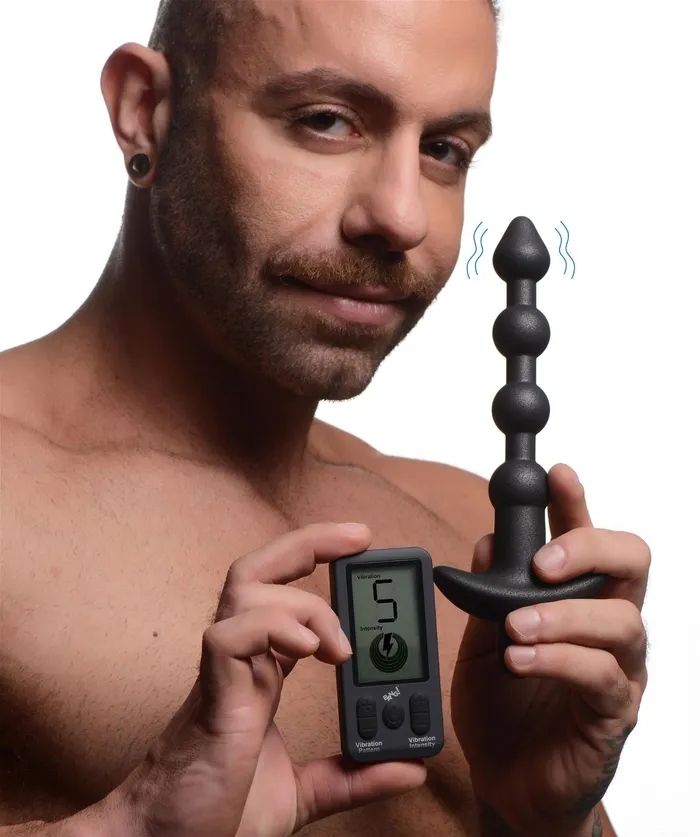 XR Brands Male Sex Toys Bang Silicone Anal Beads with Remote