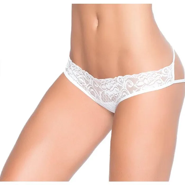 Caged Lace Pantie White Extra Large Mapale Male Sex Toys