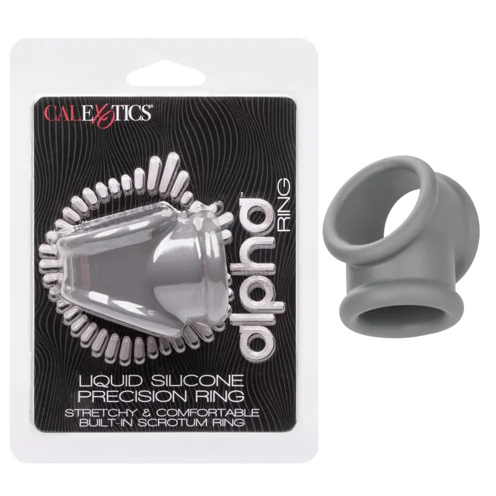 Calexotics ALPHA LIQUID SILICONE PRECISION RING Gray Cock and Ball Cock Ring CalExotics Male Sex Toys Calexotics ALPHA LIQUID SILICONE PRECISION RING Gray Cock and Ball Cock Ring CalExotics Male Sex Toys