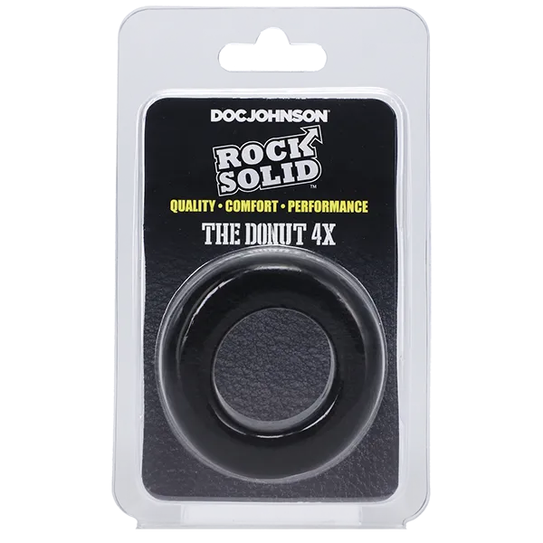 DOC JOHNSON Male Sex Toys ROCK SOLID THE DONUT 4X COCK RING