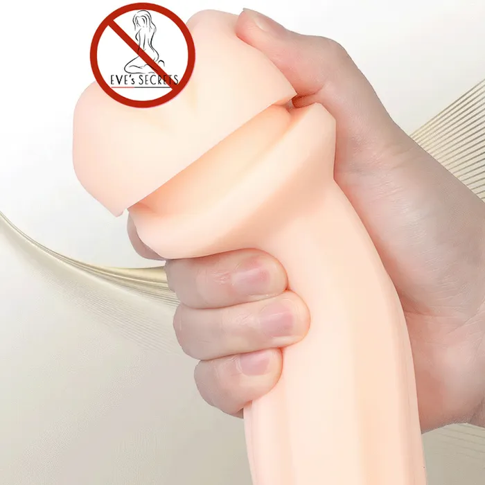 EVEs SECRETS Realistic Vagina Male Masturbator Mens Blowjob Toy with Vibration and Voice Functions Male Sex Toys