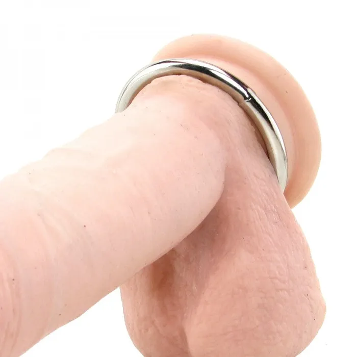 Male Sex Toys Spartacus Spartacus Metal Cock Ring 15 inch Nickel Plated Silver
