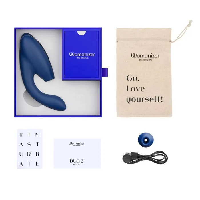 Womanizer Duo 2 Dual Stimulator Air Pulse Vibrator Womanizer Vibrators