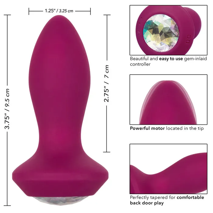 Calexotics Anal Power Gem Vibrating Petite Crystal Butt Plug