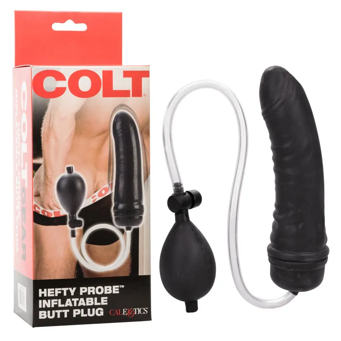 CalExotics Colt Hefty Probe Inflatable Butt Plug Black Anal