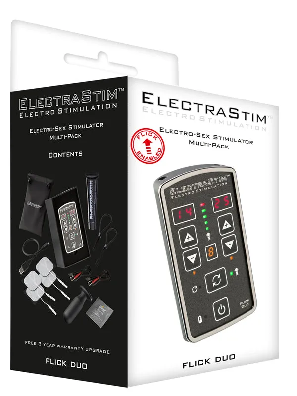 Calvista Male Sex Toys ElectraStim Flick Duo Stimulation MultiPack